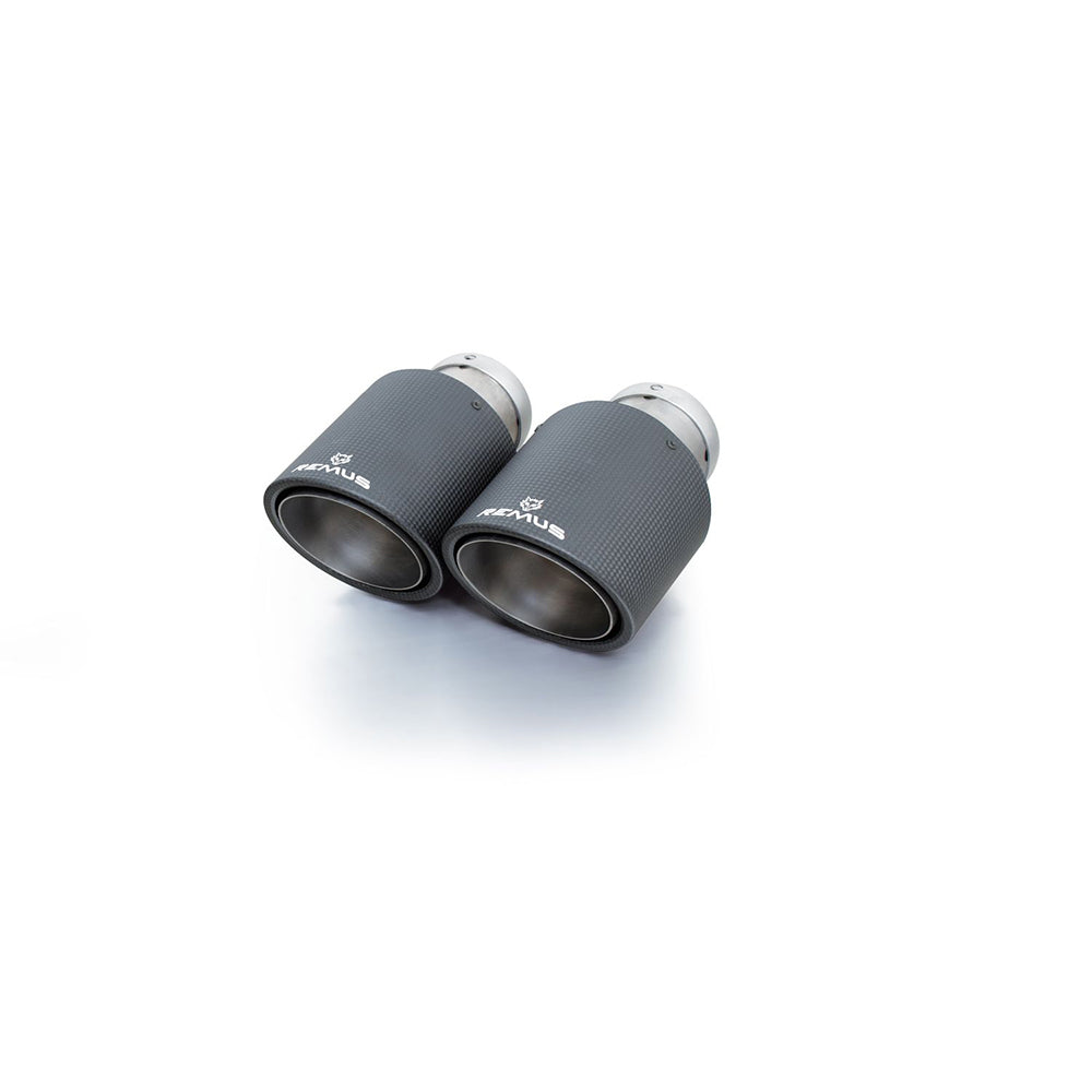 Carbon, titanium internals - Angled tail pipes