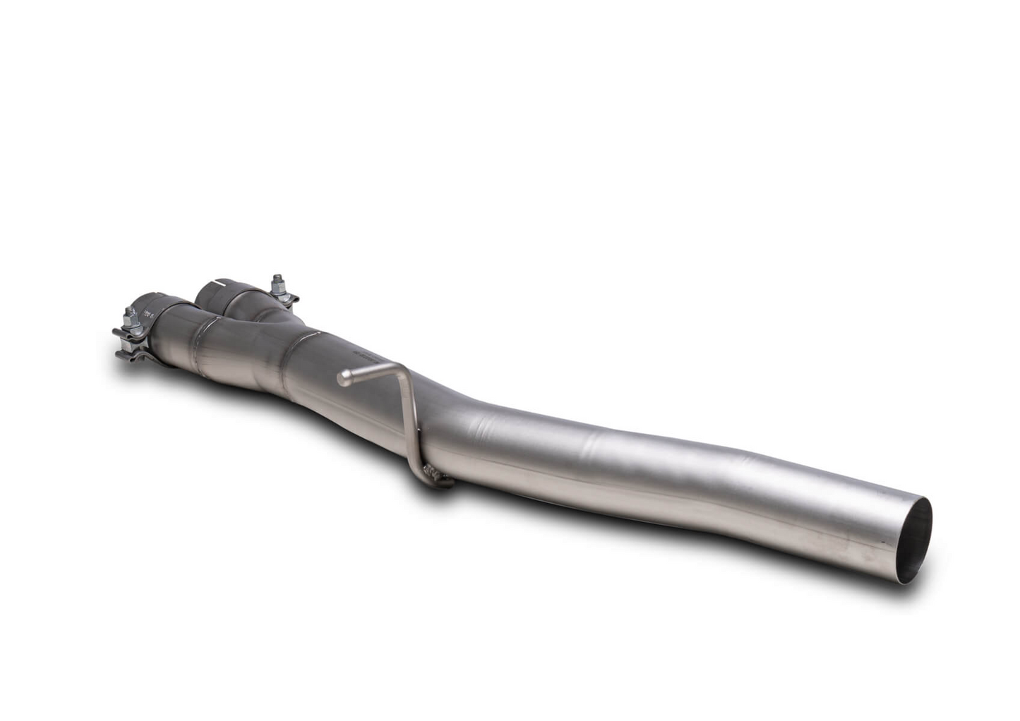 Non-resonated RACING front section replaces original front silencer NO (EC-) APPROVAL