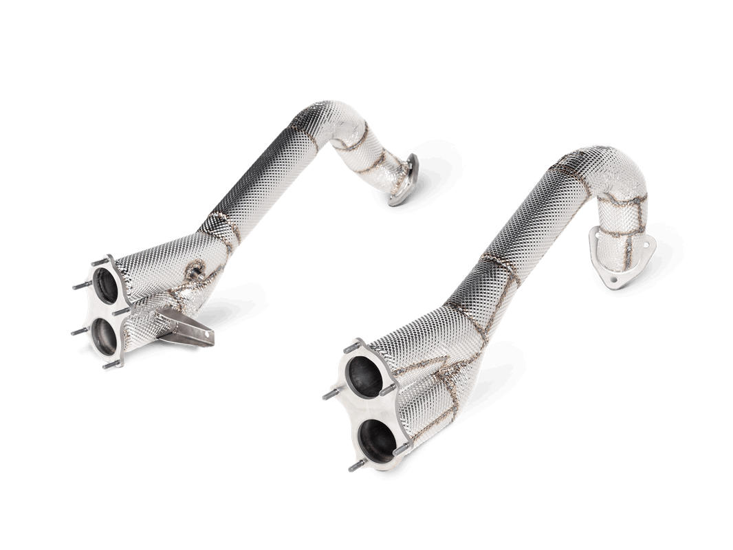 Porsche 718 Cayman GT4 / GTS 4.0 / Spyder / Boxster GTS 4.0 Akrapovic Link Pipe Set (Titanium)