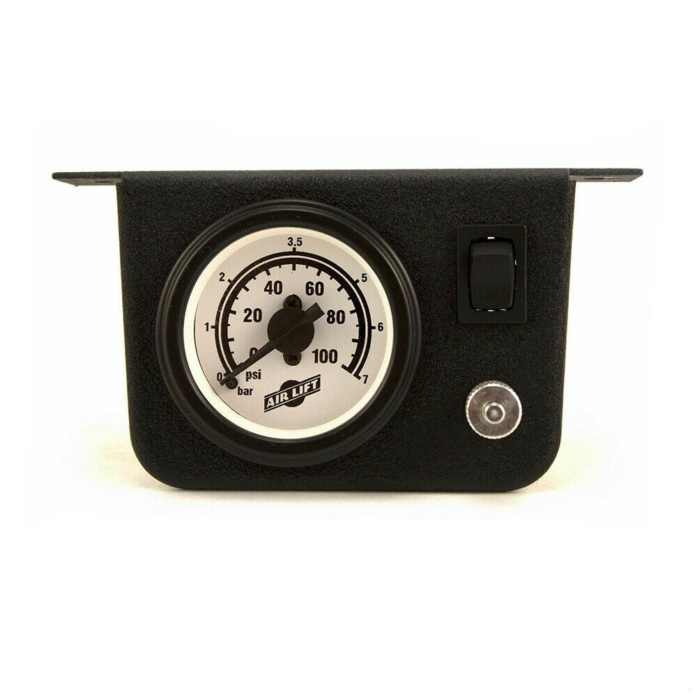 Single Needle Pressure Gauge With 2" Lighted Panel 100PSI