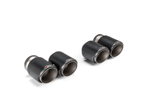 BMW M2 / M3 / M4 (G87 / G80 / G81 / G82 / G83) Akrapovic Round Tail Pipe Set (Carbon)