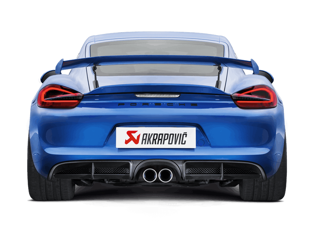 Porsche 981 Cayman GT4 / Boxster Spyder 2016 Akrapovic Slip-On Line (Titanium)