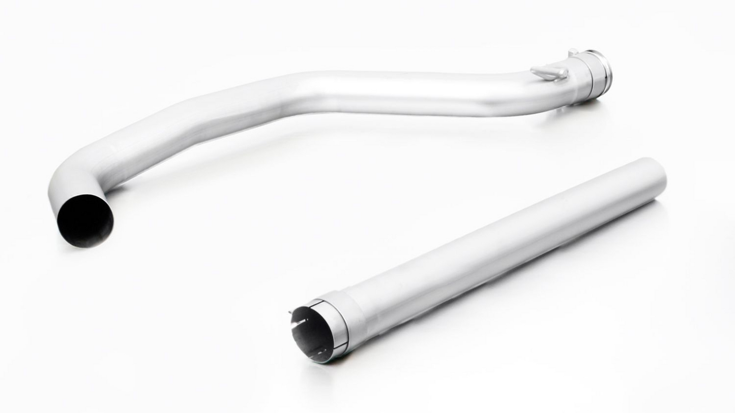 Remus RACING Stainless steel non-resonated cat-back section, without homologation