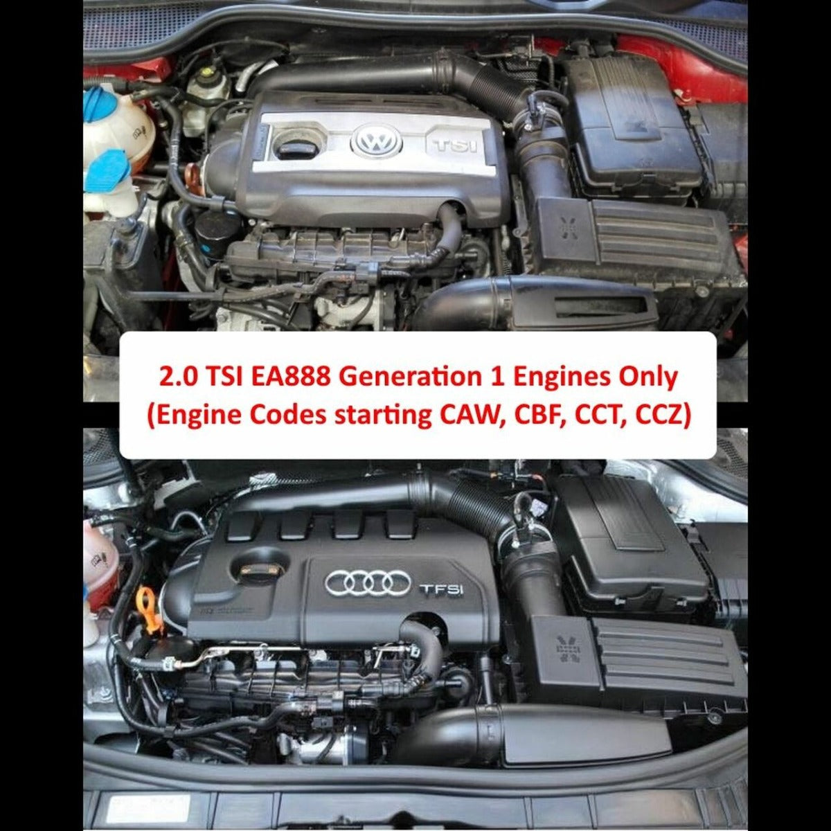 Ramair 2.0 TSI TFSI EA888 V.A.G Black Performance Intake Kit