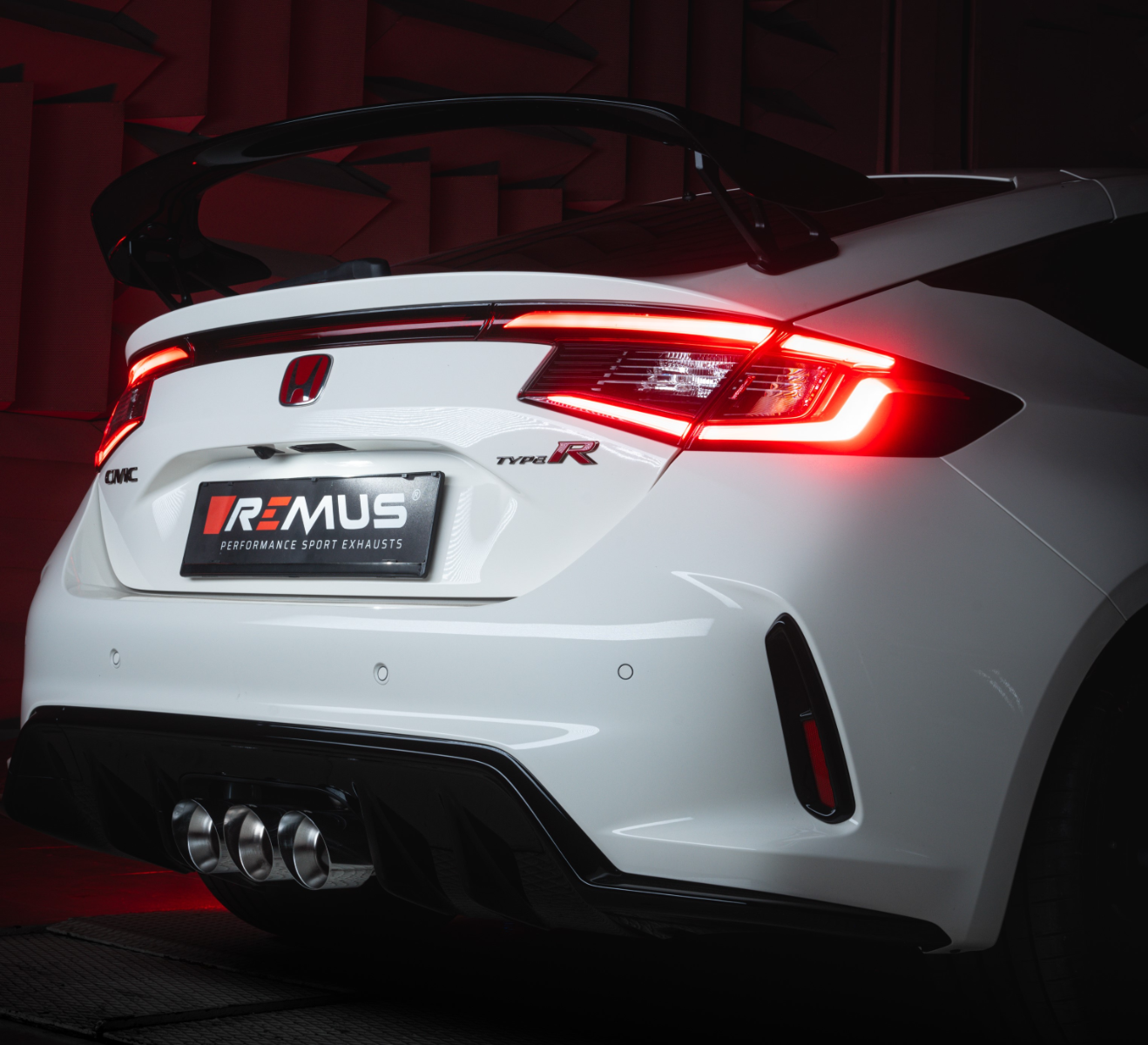 GPF-back Sport Exhaust centered (absorption principle) Honda Civic Type-R, incl. EC approval