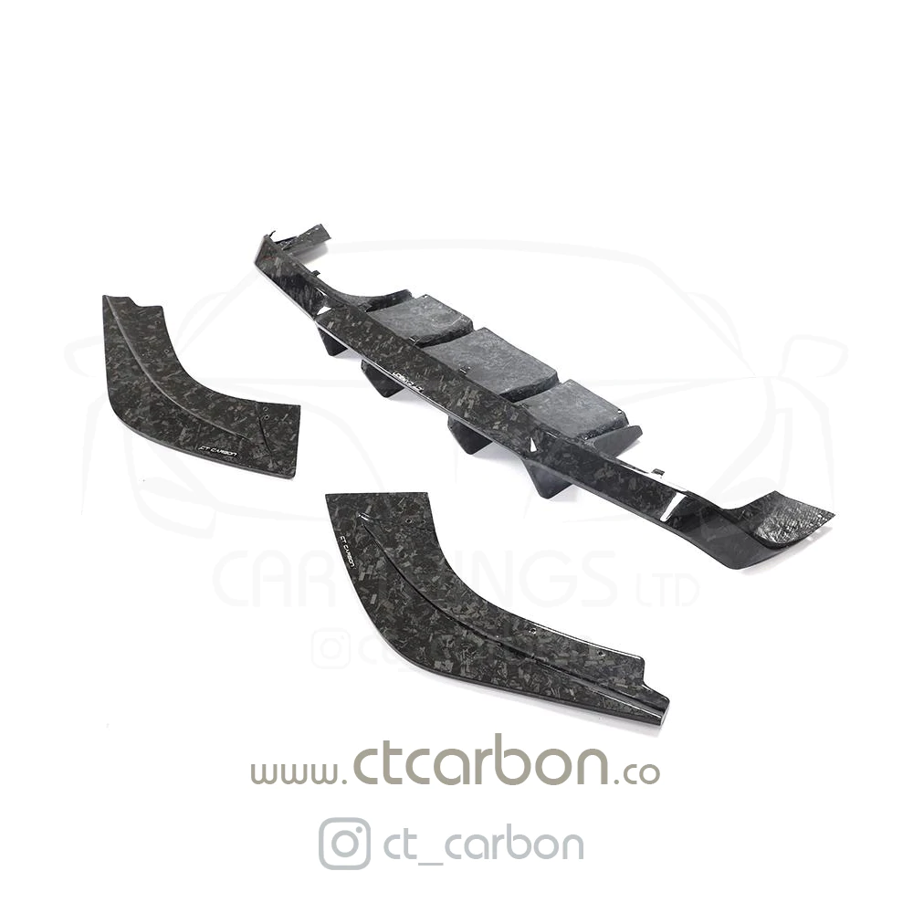 BMW M2 / M2C F87 FORGED CARBON FIBRE DIFFUSER - V STYLE