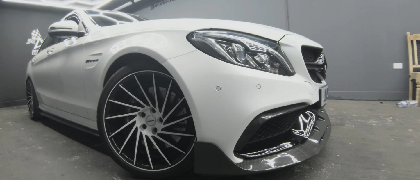MERCEDES C63/C63S W205 COUPE & SALOON CARBON FIBRE CANARDS
