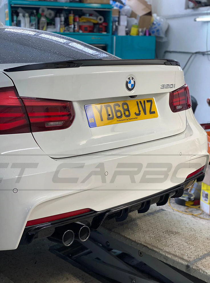 BMW 3 SERIES F30 GLOSS BLACK LEFT EXHAUST DIFFUSER - MP STYLE