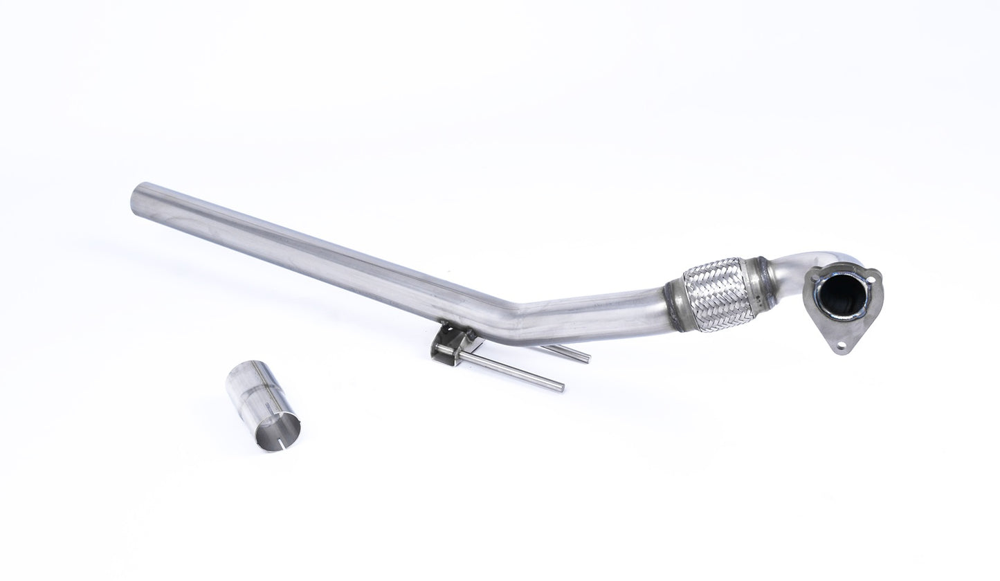 Milltek Audi A3 1.9TDI 1996-2004 Large Bore Downpipe Removes the catalyst (will still pass MOT emissions test) For fitment to OE Cat Back Only