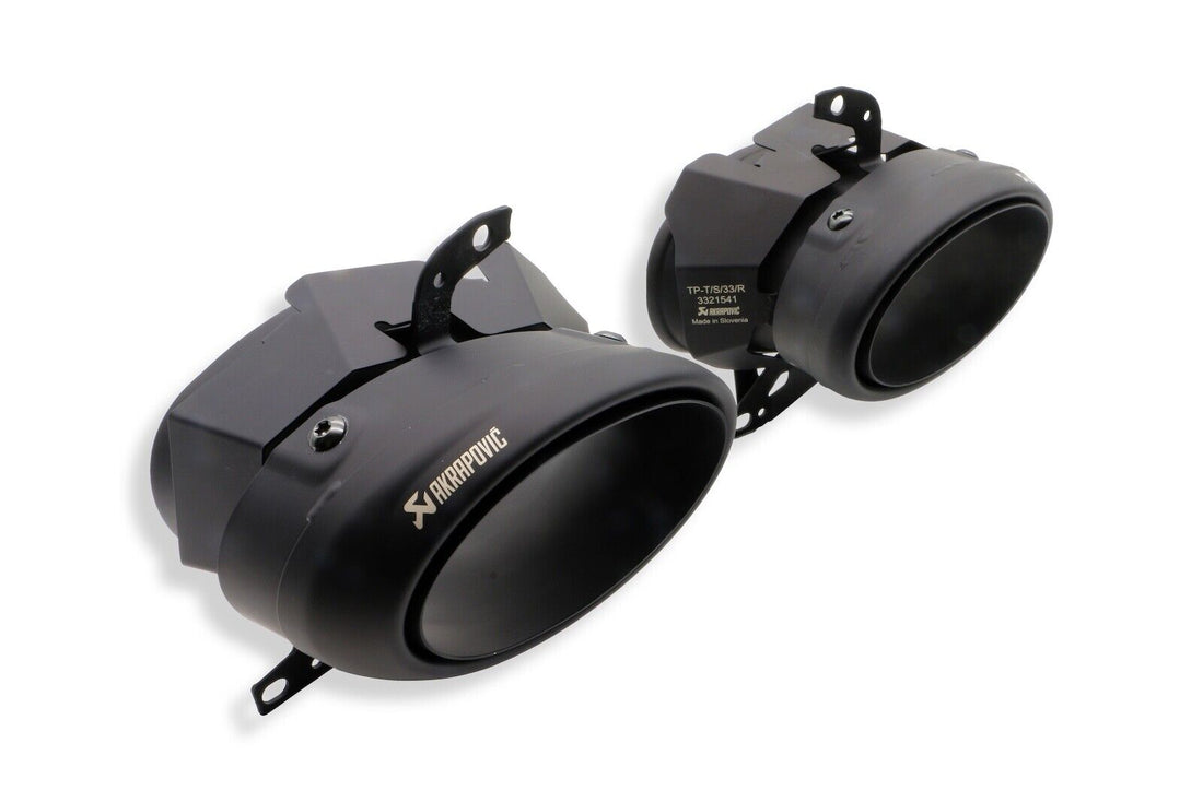 Porsche 911 Turbo / Turbo S / Cabriolet / Sport Classic (992) Akrapovic Tail Pipe Set (Titanium - Black)