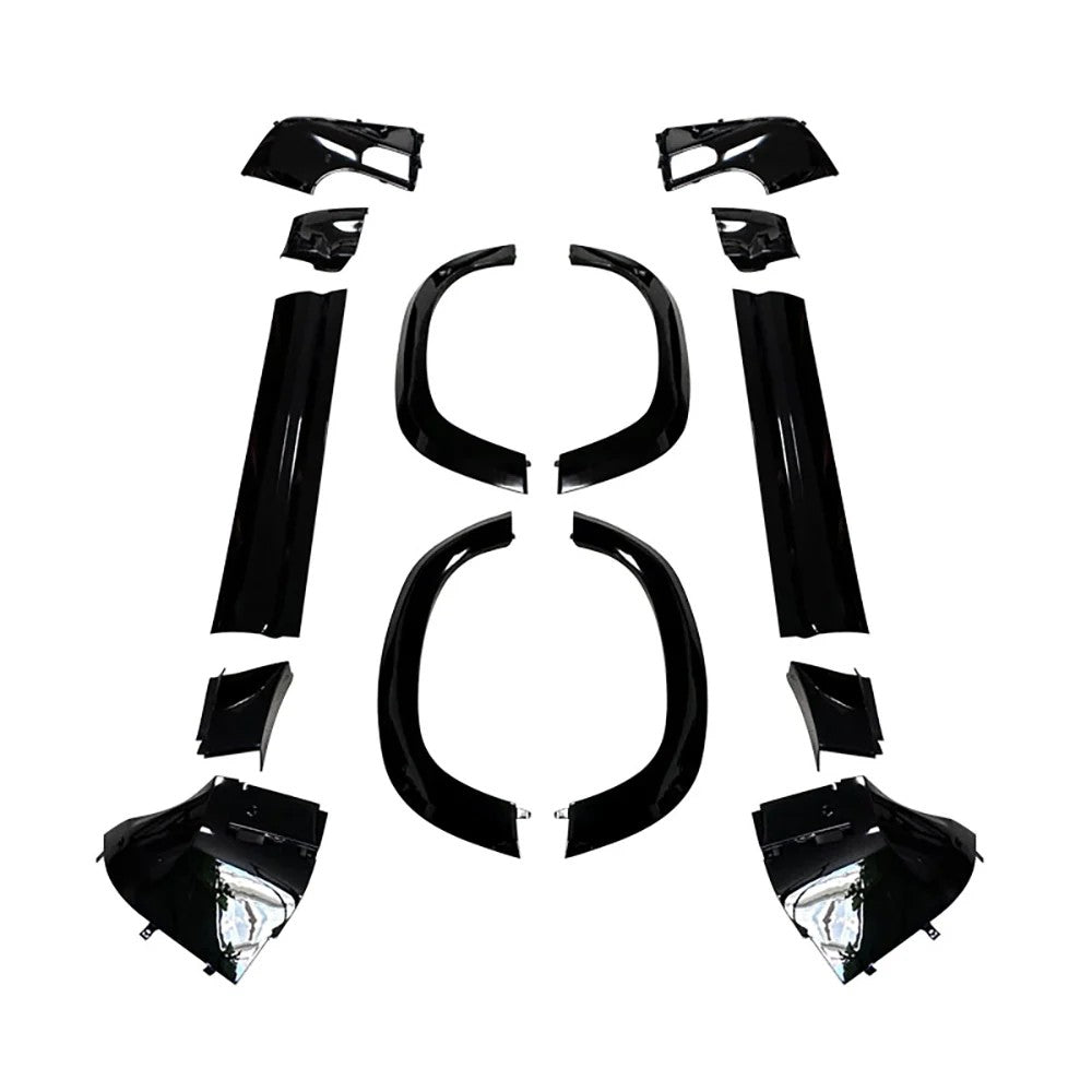 LAND ROVER DEFENDER L663 90 GLOSS BLACK MOULDING TRIM PACK