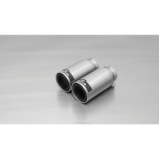 Street race Polished - straight cut tail pipes