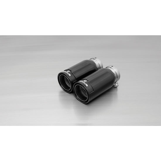Street race Black chrome - straight cut tail pipes