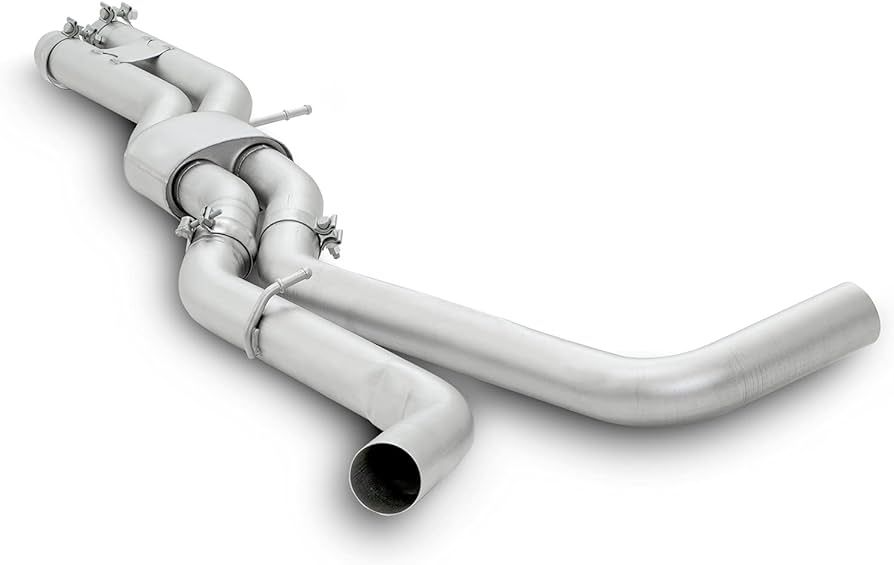 Middle silencer (only mountable in connection with 046520 0500LR!) for mounting original fixing screws of the diagonal braces are necessary incl. EC type approval
