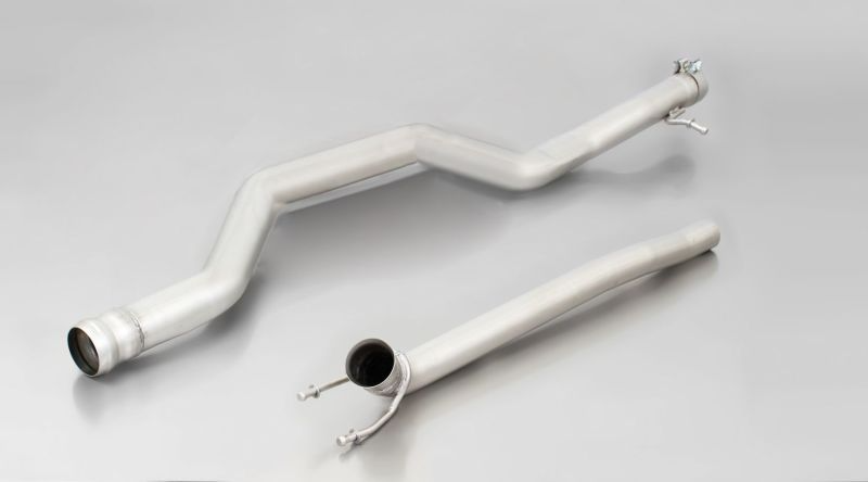 RACING front silencer replacement pipes original clamps are required for assembly NO EC TYPE APPROVAL