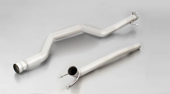 RACING front silencer replacement pipes original clamps are required for assembly NO EC TYPE APPROVAL
