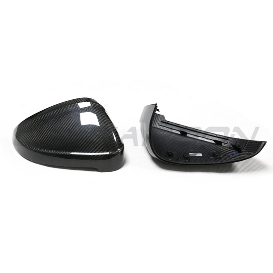 AUDI A4/S4/RS4/A5/S5/RS5 B9 2016+ PRE-PREG CARBON FIBRE MIRRORS - WITHOUT LANE ASSIST - CT Carbon