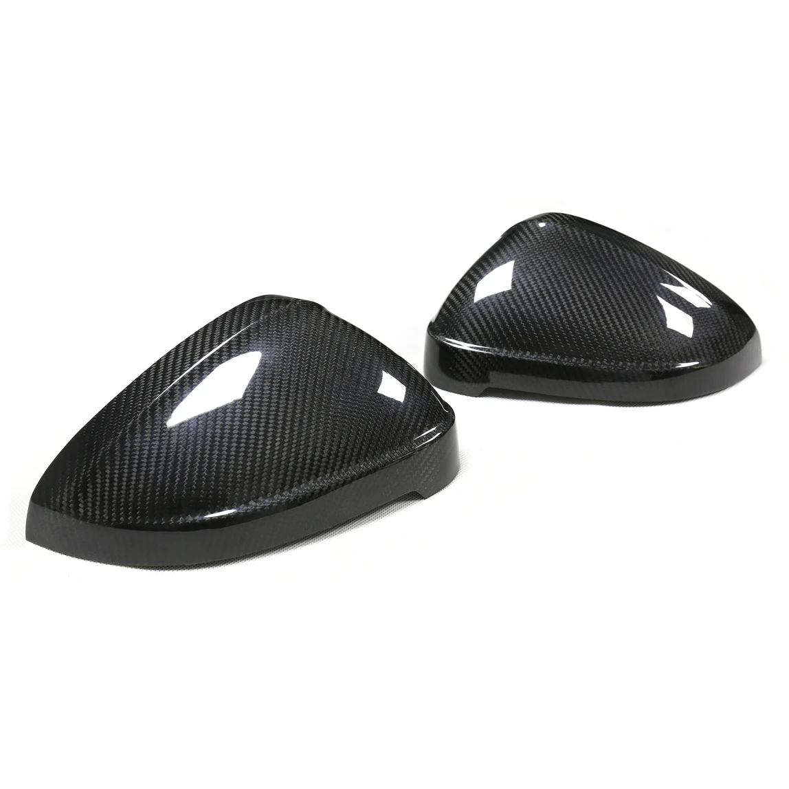 AUDI A4/S4/RS4/A5/S5/RS5 B9 2016+ PRE-PREG CARBON FIBRE MIRRORS - WITHOUT LANE ASSIST - CT Carbon