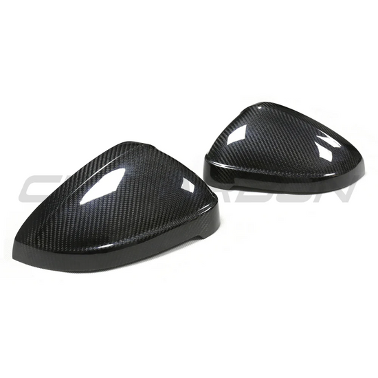 AUDI A4/S4/RS4/A5/S5/RS5 B9 2016+ PRE-PREG CARBON FIBRE MIRRORS - WITHOUT LANE ASSIST - CT Carbon