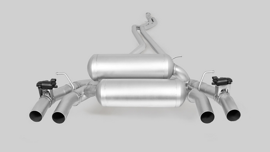 Cat-Back sport exhaust system L/R (with selectable tail pipes) with integrated valve for BMW 2 / M2 F87 Coupe, incl. EC approval
