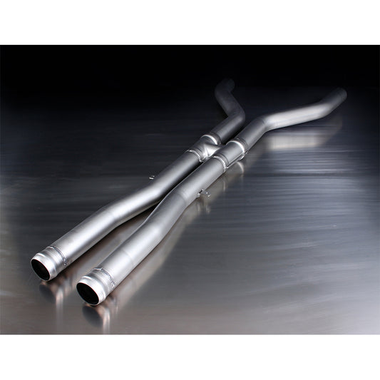 BMW E9X 4.0l M3 racing tube instead of front silencer