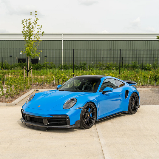 PORSCHE 911 (992) TURBO S CARBON FIBRE SIDE SKIRTS - CT DESIGN