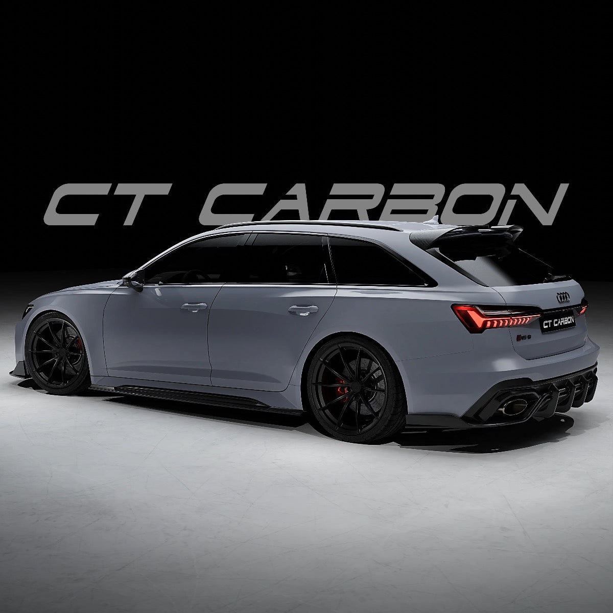 AUDI RS6 C8 AVANT CARBON FIBRE SPOILER - CT DESIGN