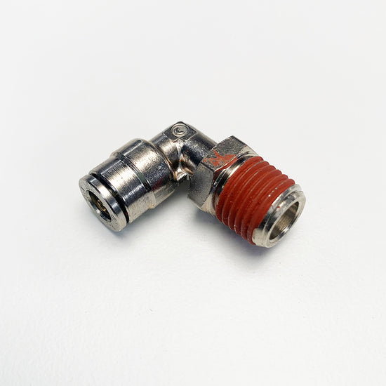Air Lift 22679 - Elbow Male - 1/4" MNPT x 1/4" PTC w/ sealant - DOT - Nickel finish