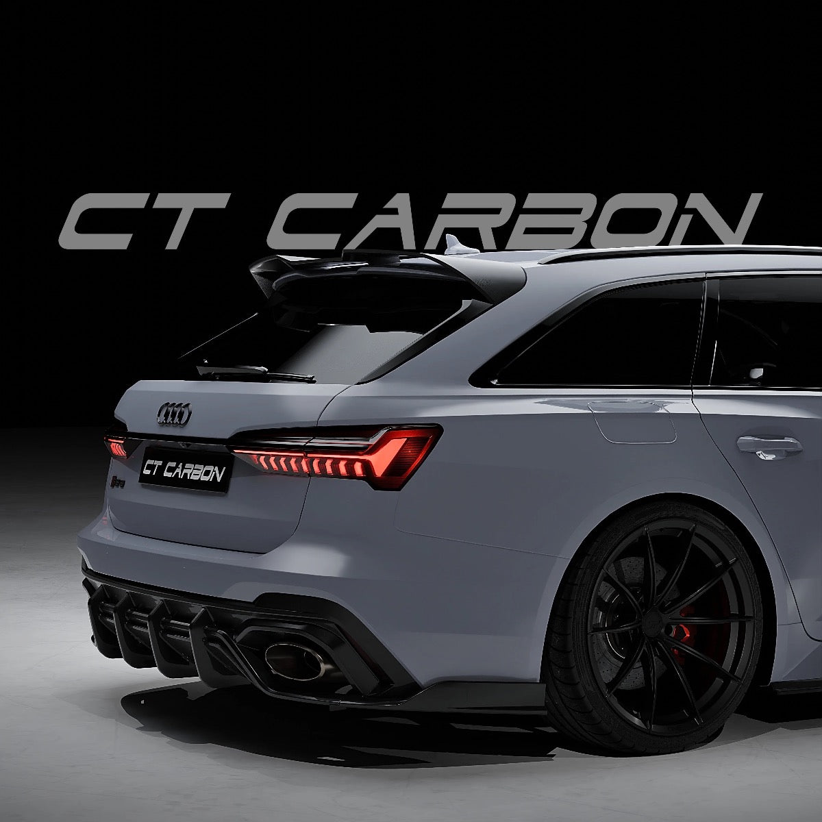 AUDI RS6 C8 AVANT CARBON FIBRE DIFFUSER - CT DESIGN