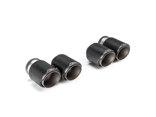 BMW M2 / M3 / M4 (G87 / G80 / G81 / G82 / G83) Akrapovic Round Tail Pipe Set (Carbon)