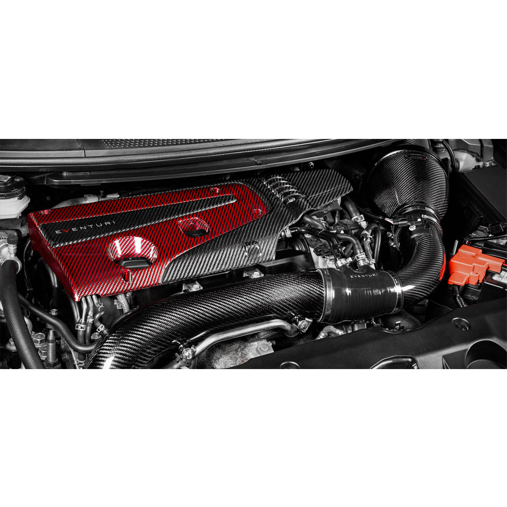 Eventuri Honda FK2 FK8 Civic Type R Red & Black Engine Cover