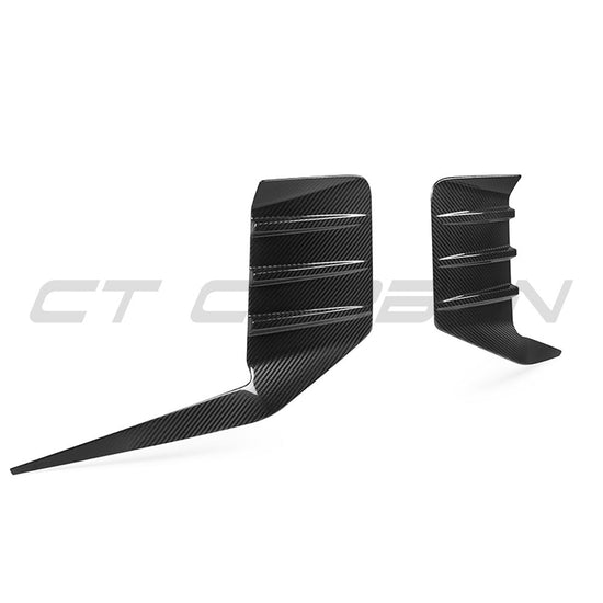BMW G87 M2 CARBON FIBRE REAR BUMPER TRIM - CT DESIGN