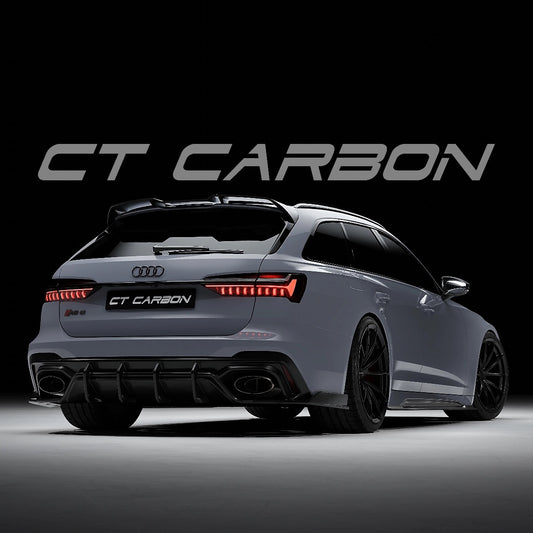 AUDI RS6 C8 AVANT CARBON FIBRE DIFFUSER - CT DESIGN