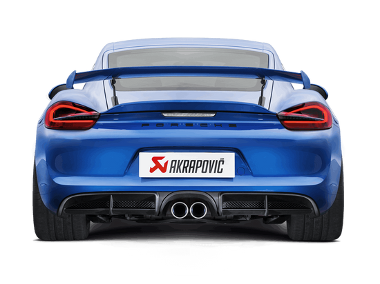 Porsche 981 Cayman GT4 / Boxster Spyder 2016 Akrapovic Slip-On Line (Titanium)
