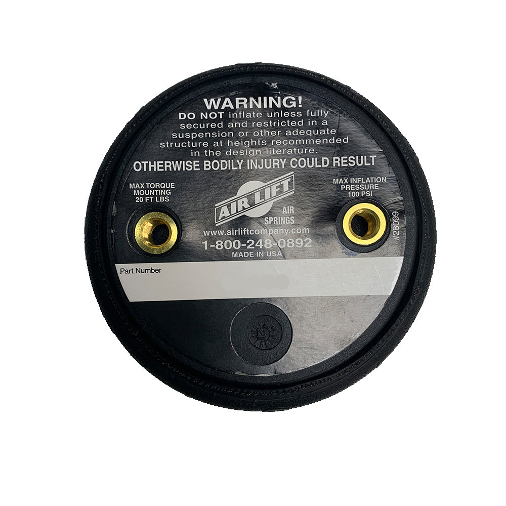 Air Lift 58437 Replacement Air Bag 2B-6 Bellows Air Spring (Extended)
