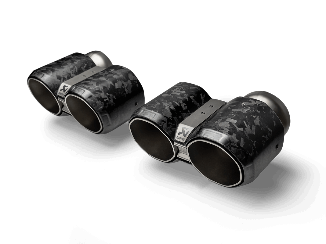 BMW M2 / M3 / M4 (G87 / G80 / G81 / G82 / G83) Akrapovic Octagonal Tail Pipe Set (Forged Carbon)