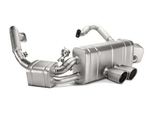 Porsche 981 Cayman GT4 / Boxster Spyder 2016 Akrapovic Slip-On Line (Titanium)