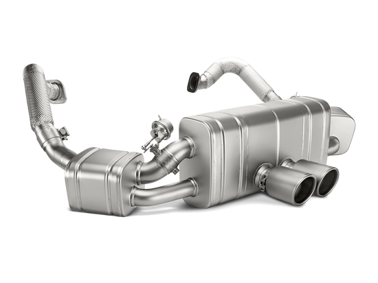 Porsche 981 Cayman GT4 / Boxster Spyder 2016 Akrapovic Slip-On Line (Titanium)