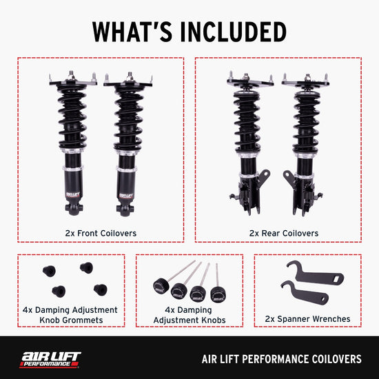 Air Lift Performance Coilovers for Tesla Model 3 (AWD), Tesla Model Y (AWD)