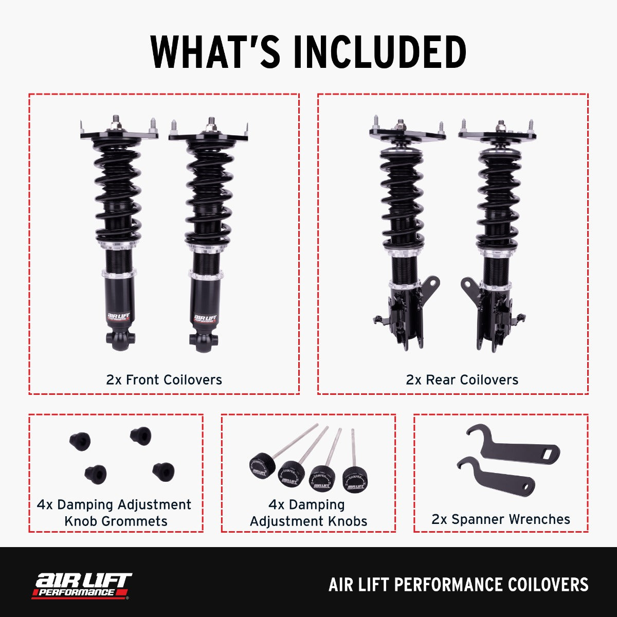 Air Lift Performance Coilovers for Infiniti G35 Sedan