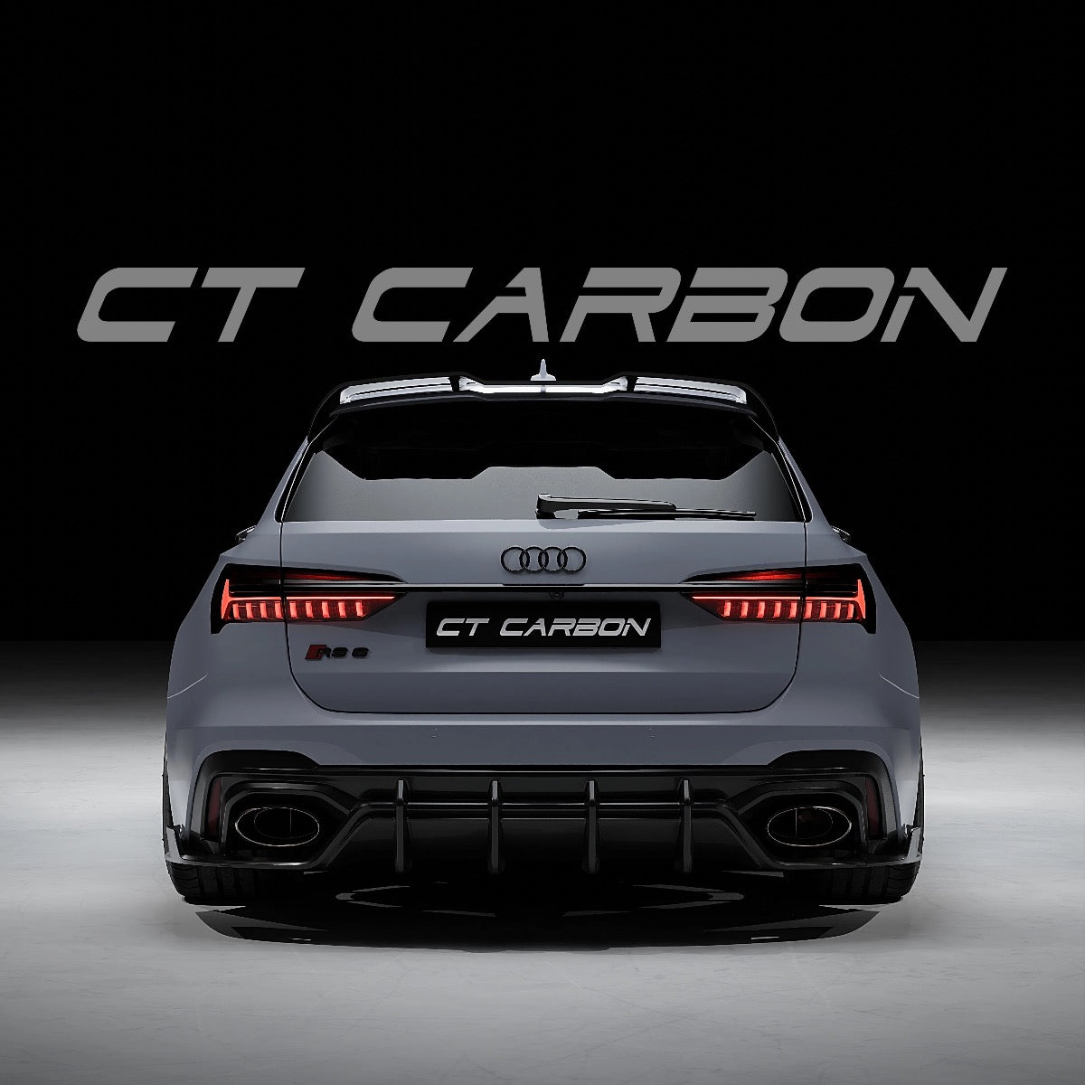 AUDI RS6 C8 AVANT CARBON FIBRE DIFFUSER - CT DESIGN