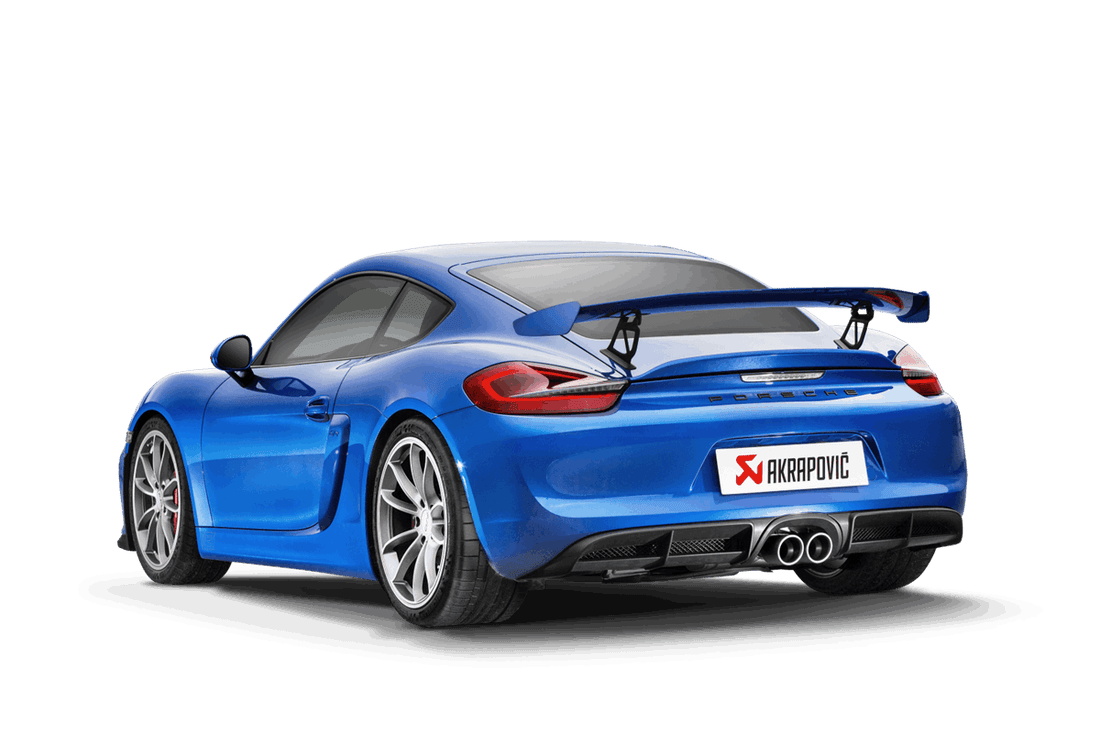 Porsche 981 Cayman GT4 / Boxster Spyder 2016 Akrapovic Slip-On Line (Titanium)