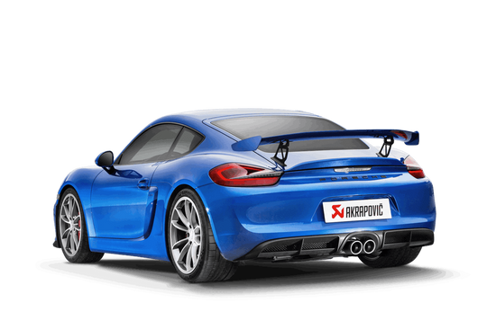 Porsche 981 Cayman GT4 / Boxster Spyder 2016 Akrapovic Slip-On Line (Titanium)