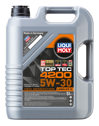 LIQUI MOLY 5W-30 TOP TEC 4200 ENGINE OIL 5L