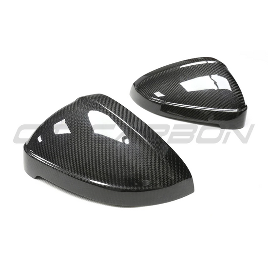AUDI A4/S4/RS4/A5/S5/RS5 B9 2016+ PRE-PREG CARBON FIBRE MIRRORS - WITH LANE ASSIST - CT Carbon