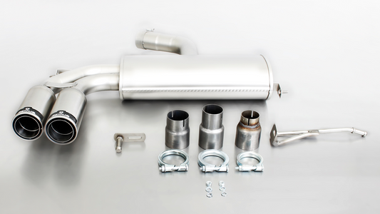 Sport exhaust with 2 tail pipes Ø 84 mm Street Race