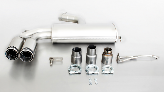 Sport exhaust with 2 tail pipes Ø 84 mm Street Race