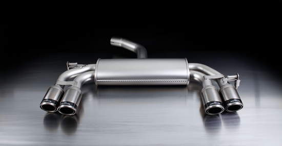 Sport exhaust with left/right each 2 tail pipes Ø 84 mm Carbon Race