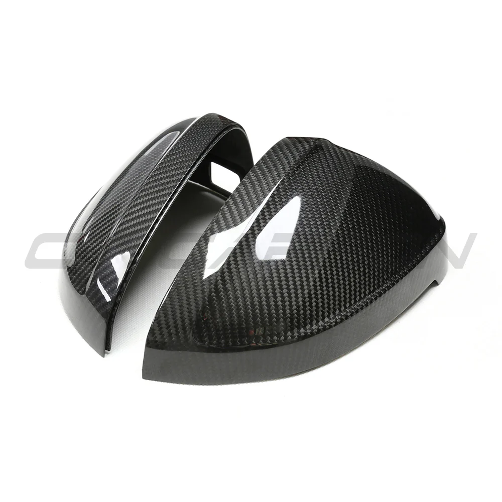 AUDI A4/S4/RS4/A5/S5/RS5 B9 2016+ PRE-PREG CARBON FIBRE MIRRORS - WITH LANE ASSIST - CT Carbon