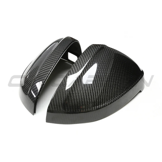 AUDI A4/S4/RS4/A5/S5/RS5 B9 2016+ PRE-PREG CARBON FIBRE MIRRORS - WITH LANE ASSIST - CT Carbon